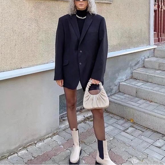 JW PEI Women's Gabbi Ruched Hobo Handbag - Ivory - Picture 7 of 9